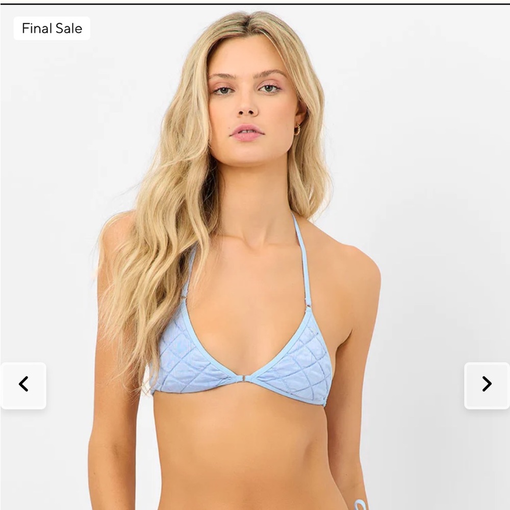 Frankie’s Bikinis Ivy String Triangle Bikini Top